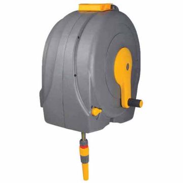 Hozelock Fast Reel Wall Mounted complete with 40 Metre Hose - 2496